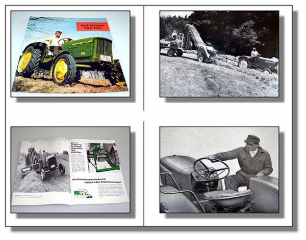 John Deere 100 Kleinschlepper Traktor original Prospekt ca. 1962 / 1963