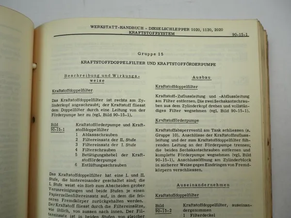 John Deere 1020 1120 2020 Schlepper Werkstatthandbuch Reparaturanleitung 1967