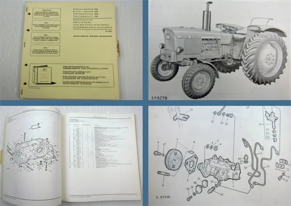 John Deere 1020 Dieselschlepper Ersatzteilliste 1968 Parts Catalog Lanz Mannheim