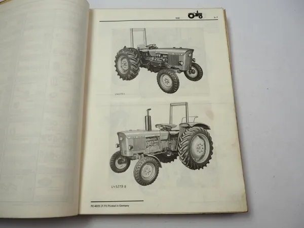 John Deere 1020 Dieselschlepper Ersatzteilliste Parts Catalog 1971