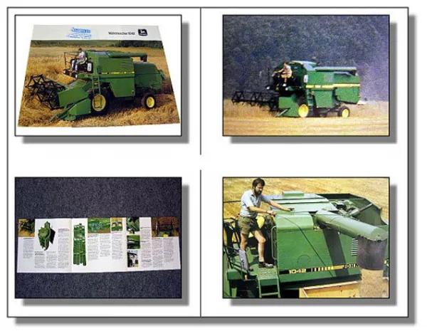 John Deere 1042 Mähdrescher Prospekt 1984