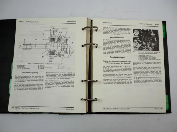 John Deere 2140 Traktor Werkstatthandbuch Reparaturhandbuch 1980