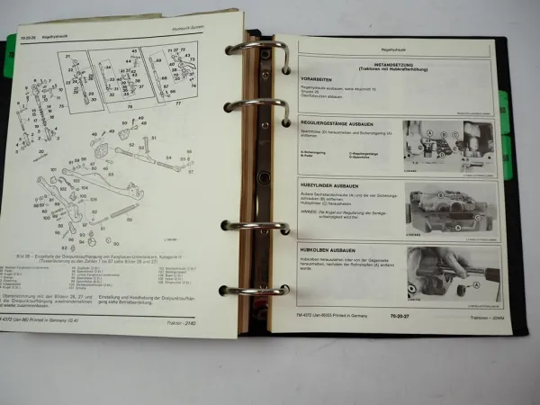 John Deere 2140 Werkstatthandbuch Reparaturanleitung Technisch. Handbuch 1982-86