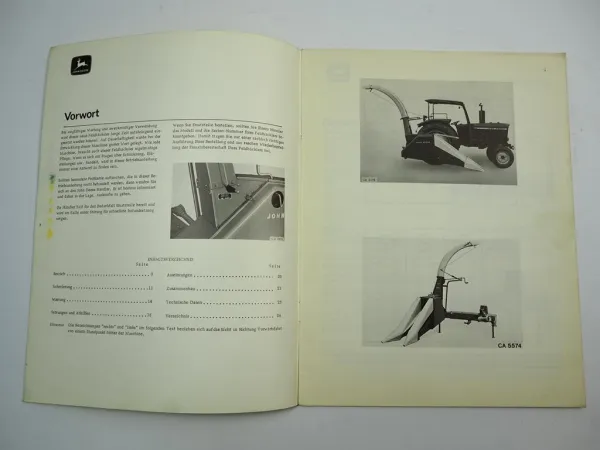 John Deere 25 Trommel Feldhäcksler Betriebsanleitung Bedienung Wartung