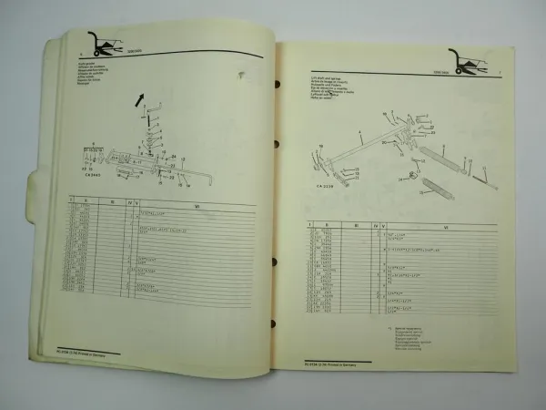 John Deere 3200 3400 Feldhäcksler Ersatzteilliste Forage Harvester Parts Catalog