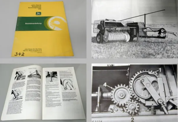 John Deere 342 Hochdruck Sammelpresse Betriebsanleitung Bedienungsanleitung