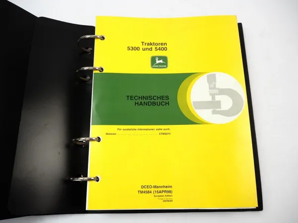 John Deere 5300 5400 Traktor Werkstatthandbuch Reparaturanleitung 1998