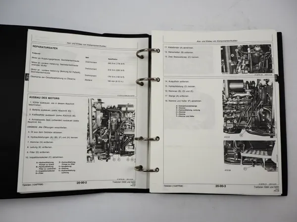 John Deere 5300 5400 Traktor Werkstatthandbuch Reparaturanleitung 1998