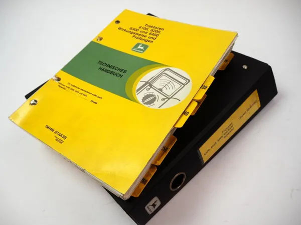 John Deere 6100 6200 6300 6400 Reparaturanleitung Prüfung Werkstatthandbuch 1992