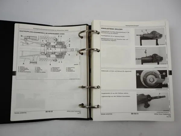 John Deere 6610 6710 6810 6910 Feldhäcksler Werkstatthandbuch Reparatur 1996