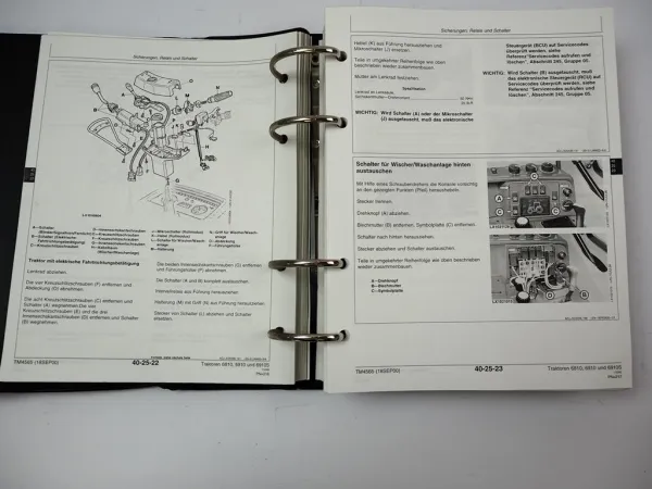 John Deere 6810 6910 6910S Traktor Werkstatthandbuch Reparaturanleitung 2000