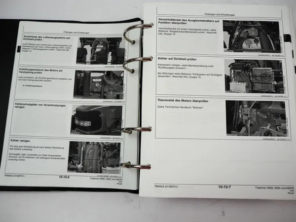 John Deere 6820 6920 6920S Traktor Reparaturanleitung Werkstatthandbuch 2001
