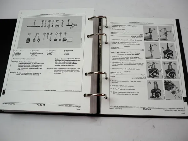 John Deere 6820 6920 6920S Traktor Reparaturanleitung Werkstatthandbuch 2001