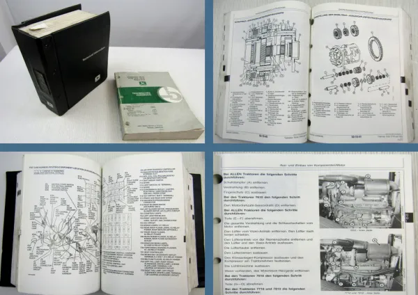 John Deere 7610 7710 7810 Reparaturanleitung & Funkton Prüfung Werkstatthandbuch 1997