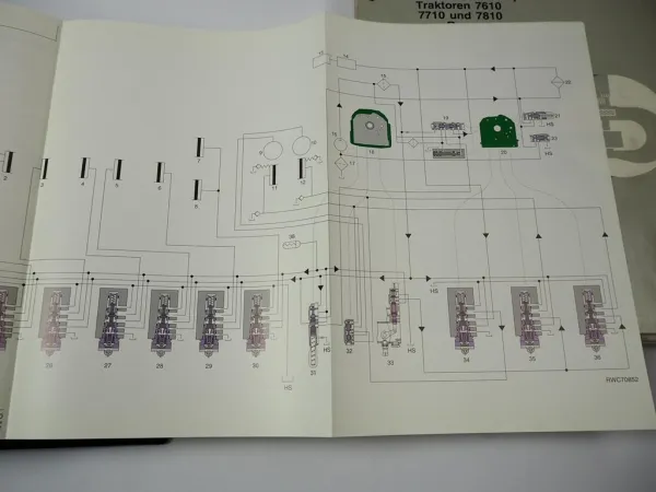 John Deere 7610 7710 7810 Reparaturanleitung & Funkton Prüfung Werkstatthandbuch 1997