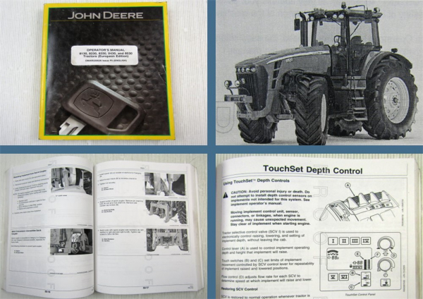 John Deere 8130 8230 8330 8530 Tractors European Edition Operators Manual 2005