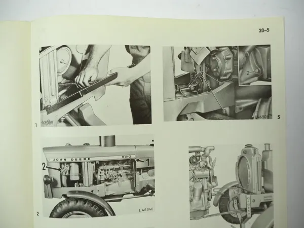 John Deere 820 920 1020 VU Traktor Werkstatthandbuch Reparaturanleitung 1967/68