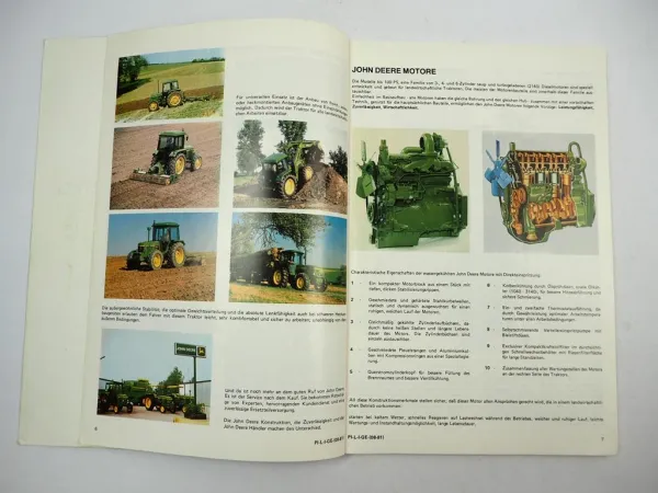 John Deere 840 bis 4440 Traktor Gesamtprogramm Produktinformation 1981