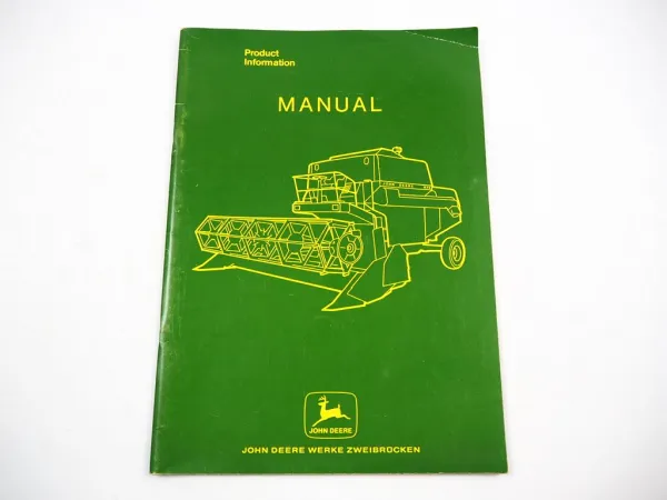 John Deere 925 935 945 955 965 975 Mähdrescher Produktinformation Prospekt 1975