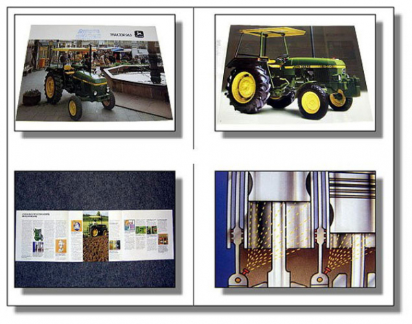 John Deere 940 Traktor Schlepper Prospekt 1984 Technisches Datenblatt