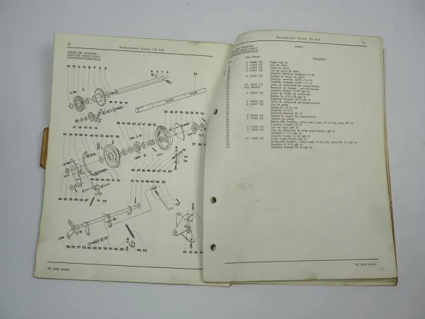 John Deere CB300 Sammelpresse Ramasseuse Presse Ersatzteilliste 1964