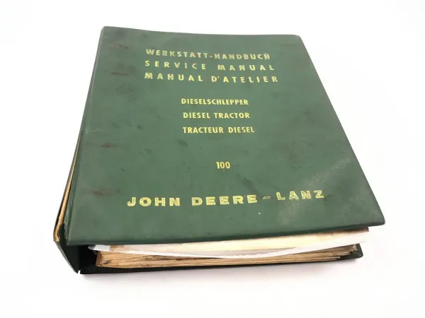 John Deere Lanz 100 Diesel Schlepper Werkstatthandbuch Reparaturanleitung 1964