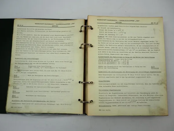 John Deere Lanz 100 Diesel Schlepper Werkstatthandbuch Reparaturanleitung 1964
