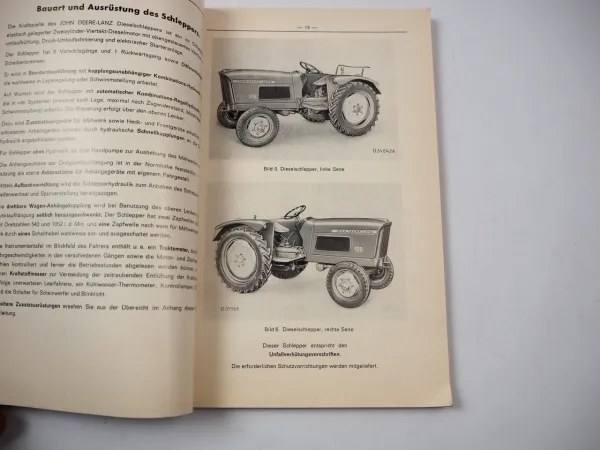 Original John Deere Lanz 100 Dieselschlepper Betriebsanleitung 1961