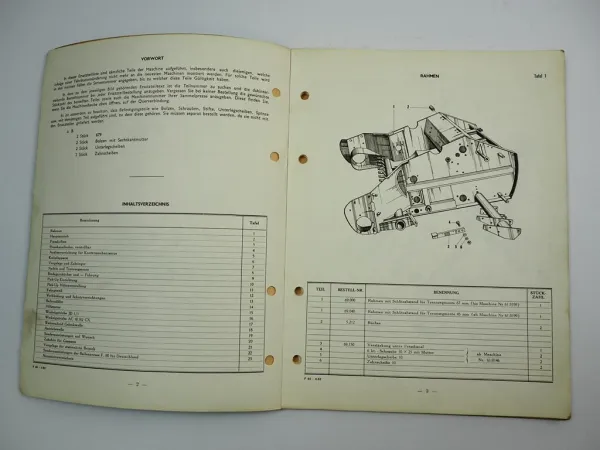 John Deere Lanz F80 Niederdruckpresse Ersatzteilliste Ersatzteilkatalog 1962