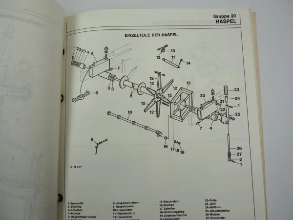 John Deere Mähdrescher Schneidwerk Maispflücker Werkstatthandbuch Reparatur 1989