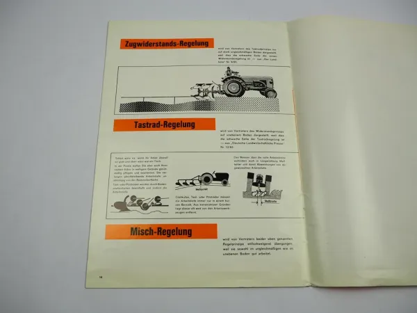 John Deere Mischregelung Schlepper Kombinations Regelhydraulik Prospekt