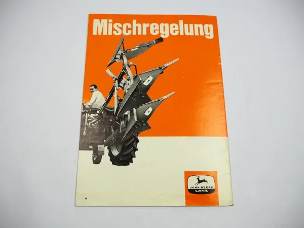 John Deere Mischregelung Schlepper Kombinations Regelhydraulik Prospekt