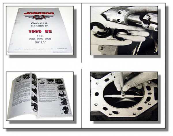 Johnson 1999 EE 130 200 225 250 PS Motor Außenborder Werkstatthandbuch