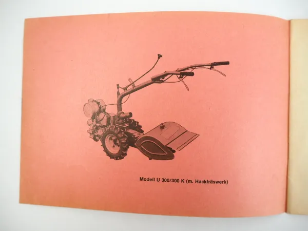 JRUS Universal U300 Einachsschlepper Ersatzteilliste Teilekatalog 1966