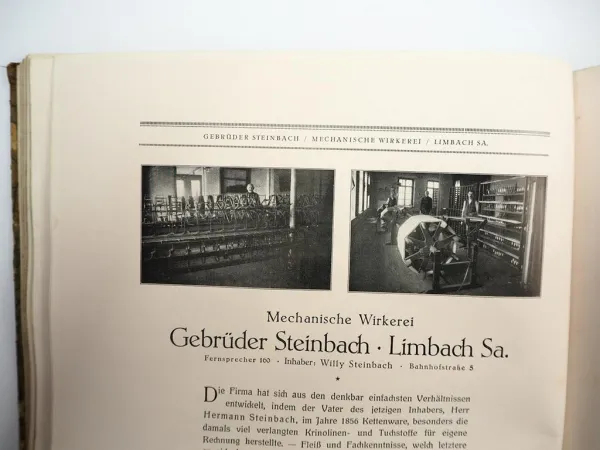 Jubiläumsfirmen des Handelskammer Bezirks Chemnitz Sachsen 1926