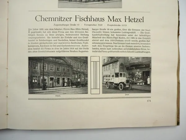 Jubiläumsfirmen des Handelskammer Bezirks Chemnitz Sachsen 1926