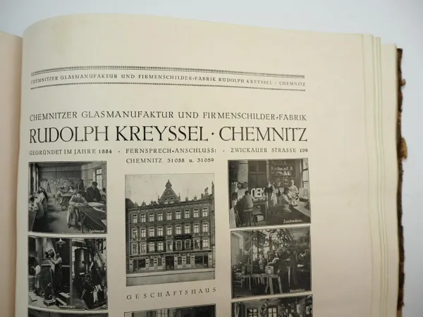 Jubiläumsfirmen des Handelskammer Bezirks Chemnitz Sachsen 1926