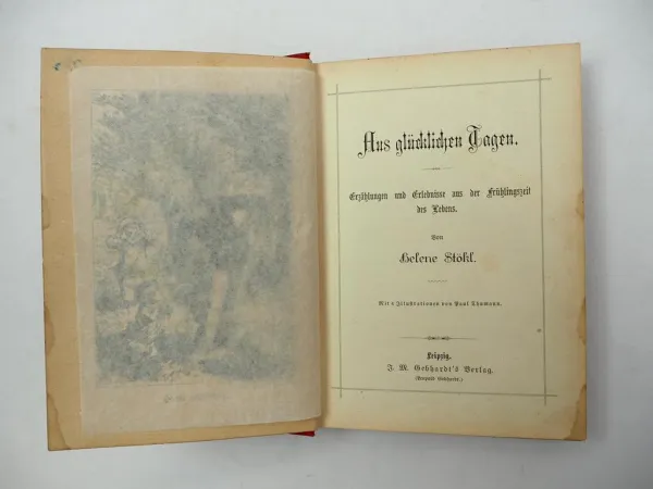 Jugendbuch Aus glücklichen Tagen Helene Stökl