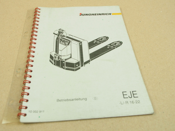 Jungheinrich EJE EJE-L EJE-R 16 22 Hubwagen Betriebsanleitung Bedienung 94