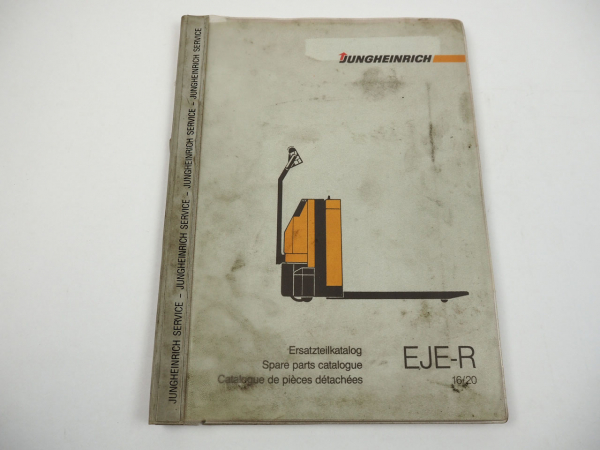 Jungheinrich EJE-R 16 20 Hubwagen Ersatzteilkatalog Spare Parts List 1989