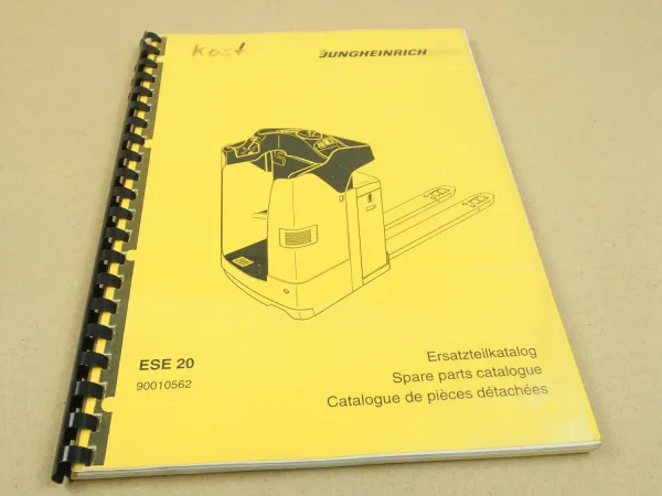 Jungheinrich ESE 20 Hubwagen Ersatzteilkatalog ERsatzteilliste Parts List 2000