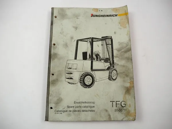 Jungheinrich TFG 20 25 30 TF Gabelstapler Ersatzteilliste Parts List 1994