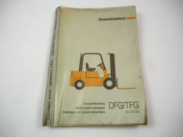 Jungheinrich Yale DFG TFG 2,0 2,5 3,0 Gabelstapler Ersatzteilliste Parts List