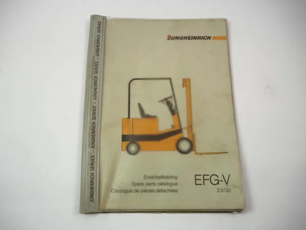 Jungheinrich Yale EFG-V 2.5 3.0 ERP 050 060 ALE Gabelstapler Ersatzteilliste