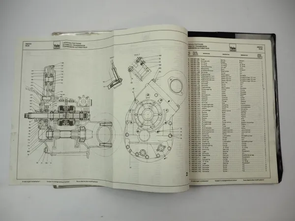 Jungheinrich Yale GDP GLP 070 080 110 EEPA Stapler Ersatzteilliste Parts List