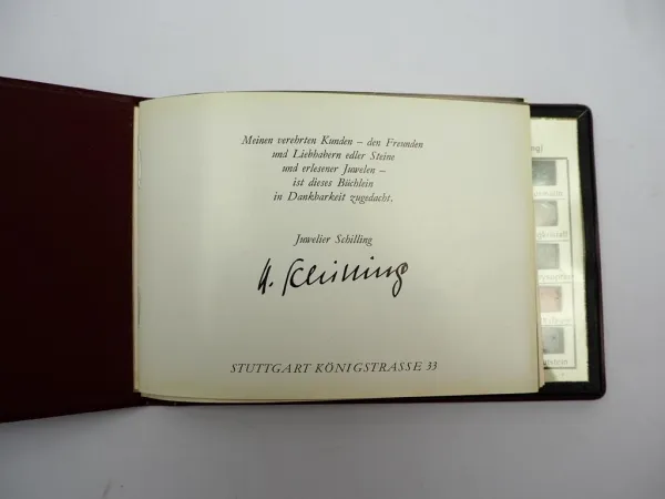 Juwelier Schilling Stuttgart Werbeartikel Edelsteine und Schmucksteine