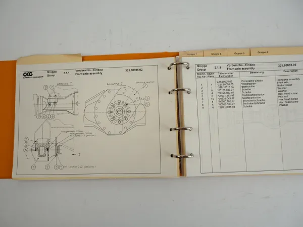 Kaelble Gmeinder SL18F Radlader Ersatzteilliste Spare Parts List Schaltplan