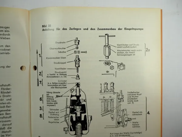 Kaelble GN100 GN110 GN115 GN130 GO130 Dieselmotor Bedienungsanleitung 1967