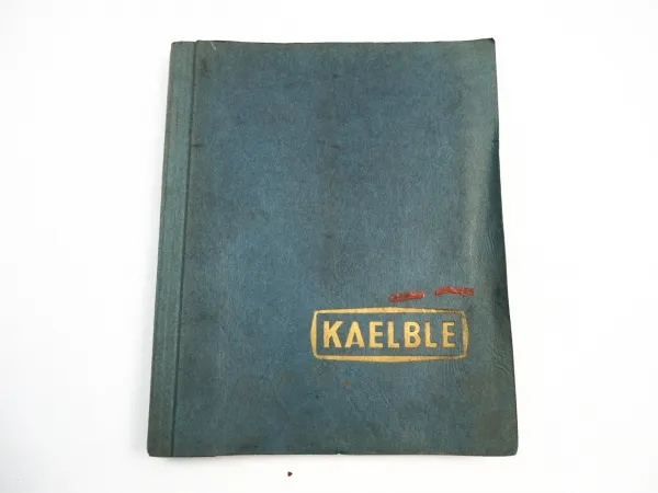 Kaelble GN115V PR Dieselmotor Ersatzteilliste Ersatzteilkatalog ca. 1967