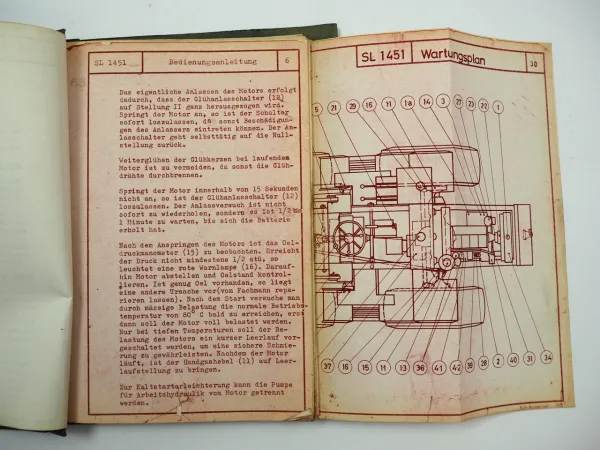 Kaelble SL1451 Schaufellader Betriebsanleitung Wartung Ersatzteilliste ca. 1965